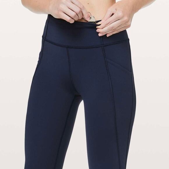 LULULEMON Time To Sweat Crop Leggings True Navy 4 - Picture 12 of 12